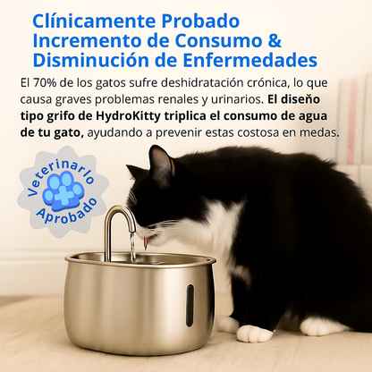 Hydro Kitty™ Fuente De Agua De Acero Inoxidable