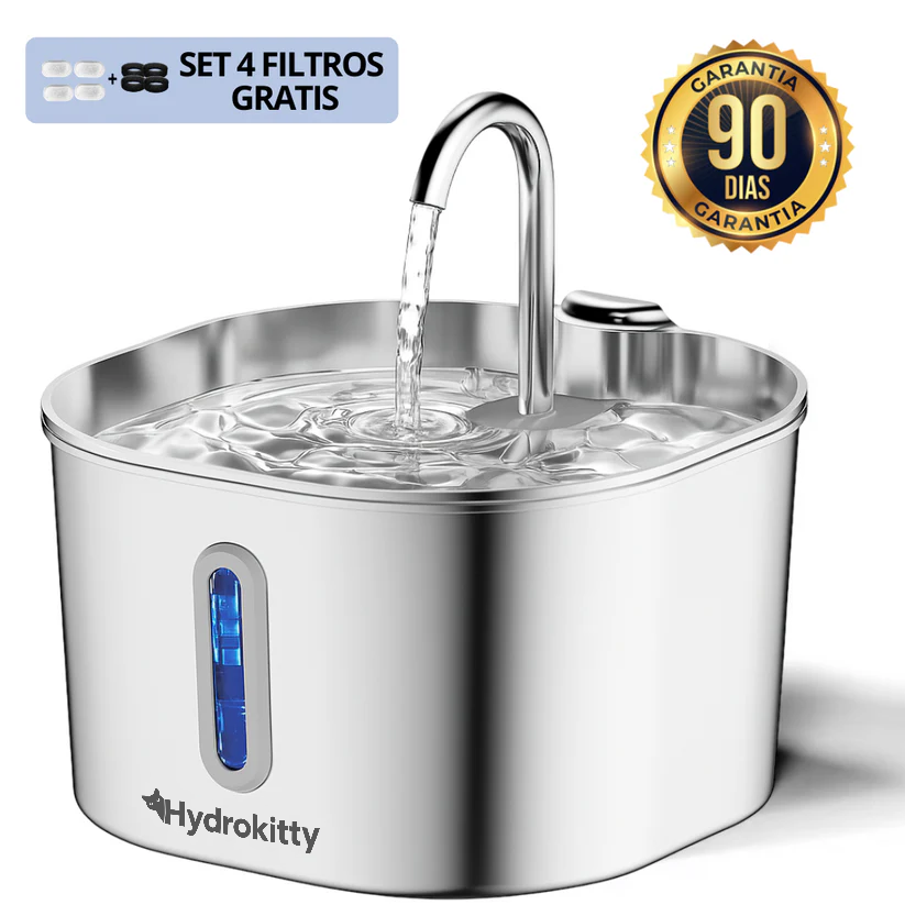 Hydro Kitty™ Fuente De Agua De Acero Inoxidable